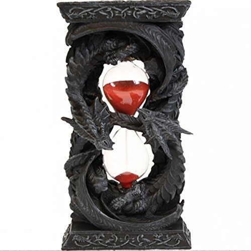 Dark Dreams Gothic Mittelalter Fantasy Sanduhr Timer Guardian Uhr Drache Dragon