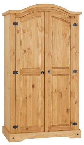 Corona Wardrobe 2 Door, Mexican Solid Pine