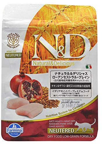 Farmina N&D ANCESTRAL Grain Adult Pellets Katzenfutter (Trockenfutter, mit Vitaminen und natürlichen Antioxidantien, ohne Mais, Zutaten: Huhn, Dinkel, Hafer und Granatapfel, Portionsgröße: 300 g)