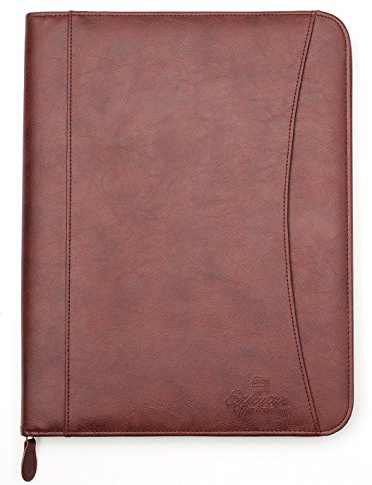 Executive Office Solutions Porte-documents professionnel en cuir synthétique marron