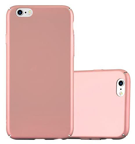 Cadorabo Hülle kompatibel mit Apple iPhone 6 PLUS 6S PLUS Schutzhülle TPU Silikon Case Metallic Design Anti Rutsch Slim Kratzfest Hardcase mit Rundumschutz Case Hülle für iPhone 6 PLUS 6S PLUS in Rosa