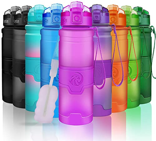 ZORRI Sport-Trinkflasche für Kinder, 700 ml – BPA-freier, umweltfreundlicher Tritan-Kunststoff, wiederverwendbare Trinkflaschen mit Filter, auslaufsicherer Klappverschluss, Yoga, Laufen