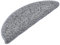 vidaXL 15x Stufenmatte Halbrund rutschfest Stufenmatten Treppenmatten Treppenteppich Stufenschoner Treppenschoner Treppenschutz Matte Grau 65x21x4cm
