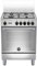 Bertazzoni La Germania Americana AMN654GXV cucina Piano cottura Acciaio inossidabile Gas A+