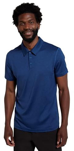 Mountain Warehouse Deuce IsoCool Men’s Short Sleeve Polo | Lightweight & Breathable T-Shirt with UV Protection UPF50+, High-Wicking & Fast-Drying Top with Classic Design, For Summer