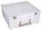 ArtBin 6990SO Super Satchel Double Deep mit herausnehmbaren Trennwänden, große tragbare Kunst- und Bastelaufbewahrung mit Griff, transparent/goldfarben