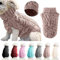 Hunde-Rollkragen-Strickpullover, Mantel, Winterwärmer, dicker Pullover, für kleine, mittelgroße und große Hunde, Welpen, Katzen, Größe S, Khaki