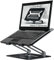 urmust Laptop Stand, Aluminum Computer Stand with Heat-Vent, Adjustable Multi-Angle Notebook Holder Compatible for MacBook Air, Pro, Lenovo All Laptops 11-17inches (Black)