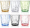 Hedume Set of 6 Unbreakable Premium Drinking Glasses, 6 Colors 10.5 Oz/300 ml Stackable Tritan Tumbler Cups, BPA Free