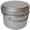 Set di pentole in titanio da campeggio BIVOUAC, pentola da 1600 ml e padella da 500 ml (2 pezzi), colore originale titanio