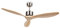 KLARSTEIN Santa Elena - Ventilatore a Soffitto, Diametro: 52 (132 cm), 3 Pale di Legno, Flusso d'Aria: 9.060 m³/h, Timer, 3 Velocità, Silenzioso: max. 45 dB, Legno Chiaro