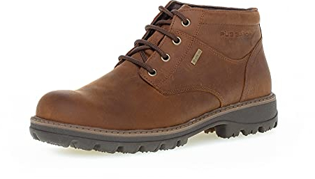 Pius Gabor Hombre Botines, de Caballero Botines con Cordones,Gore-Tex,Piel certificada,extragrip,Plantilla Intercambiable,Forro Lana,Marrón (Bison) / 15,41 EU / 7.5 UK