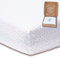 mimaDu - GOTS Spannbettlaken aus Bio-Baumwolle 70x140 cm auch für 120x60, 140x70 - Bettlaken für Kinderbett & Babybett - Baby Spannbetttücher für Gitterbett (oval & eckig) - Kinderbettlaken (Punkte)