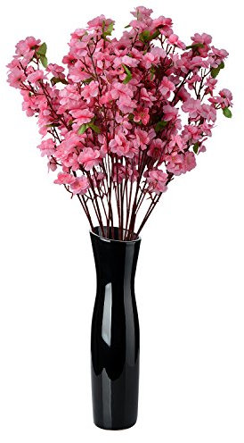 EESLL Fiori artificiali di pesco, 15 mazzi di fiori di pesco primaverili da 66 cm, fiori di seta, fiori finti alti, rami di pesco per matrimoni, casa, Natale