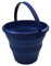 SAMMART 5,5 l Faltbarer Kunststoffeimer – Faltbarer runder Wanne – tragbarer Angelwassereimer – platzsparender Outdoor-Wassertopf (Königsblau)