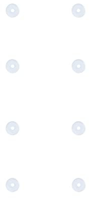 Decentraland Lot de 6 disques de piercing transparents en silicone pour piercing de nombril