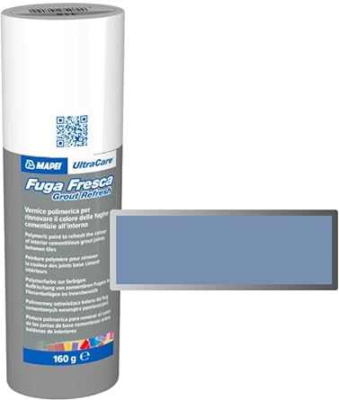 MAPEI Ultracare FUGA Fresca Fresh Escape 168 CERULEO Polymer Paint to Renew The Color of Cement Joints Bottle 160 gr.