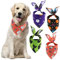 Halloween-Hundehalstücher, 4 Stück, dreieckige Schals für Hunde, verstellbarer Premium-strapazierfähiger Stoff, Kürbis-Geist, Hexe, Horror, Urlaub, mittelgroße und große Hunde, Katzen Haustiere