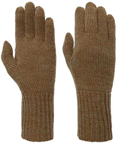 Seeberger Feinstrick Fingerhandschuhe Strickhandschuhe Damenhandschuhe Damen - Winter Herbst-Winter - One Size hellbraun