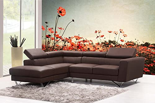 Papier peint photo non tissé Motif fleurs rétro 375 x 250 cm (avec colle) – Papier peint non tissé – Papier peint mural – Papier peint mural – Prêt à être monté