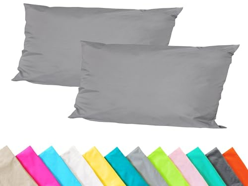JACK 2er Set Outdoor Kissenhülle Kissenbezug 30x50cm Wasserfest Sitzkissen Lounge Kissen Garten Stuhl Lotus Effekt, Farbe:Grau