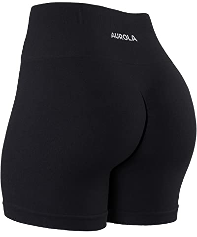 AUROLA Damen Power Workout Shorts, Schwarz, S