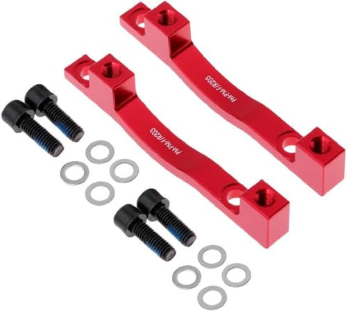 Fahrrad-Bremsen-Adapter für 203 mm vordere Bremssattel PM-PM-F/R203 (rot)