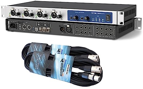 RME Fireface 802 FS 60-Kanal USB Audio Interface + 2x keepdrum XLR Kabel 6m