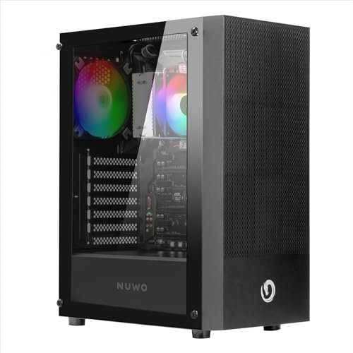 Nuwo Pc Fisso i7, Ram 16GB, Scheda Video Integrata, SSD 1000GB, WiFi USB Incluso, Win 11 Pro, Computer PC Desktop - Wolf