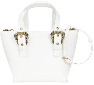 VERSACE JEANS COUTURE Borsa bianca tote con fibbia barocca da donna UNI