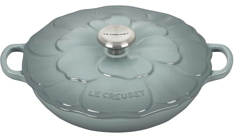 Le Creuset Signature Emaillierter Gusseisen-Blüten-Schmorpf, 2,25 l, Meersalz