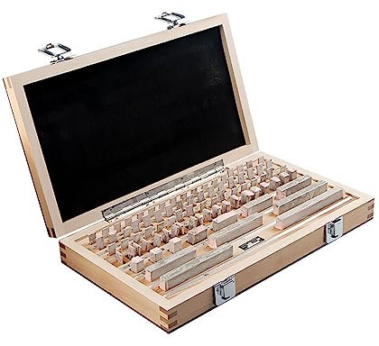 Hochpräzises metrisches Messblock-Set – 87 Stück Grade 0 & Grade 1 Inspektionsblöcke – Test-Messschieber – genaue Messgeräte
