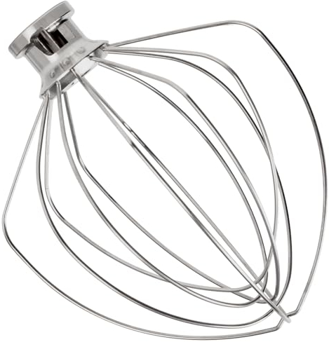Moloudan Wire Whip Stainless Steel for KitchenAid 6 Quart Bowl-Lift Stand Mixer, KN256WW 6-Wire Whisk Attachment, Balloon Whisk, Heavy Duty, Dishwasher Safe
