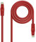 Monkey Ladder Cable de red Latiguillo U/FTP Cat. 6A AWG24 30 cm, rojo; ideal para conexiones de alta velocidad y redes de datos.