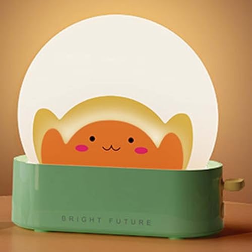 ONXE Nachtlicht Kinder,LED Toaster Kawaii Nachttischlampe,Baby, Mädchen, Stilllicht Wiederaufladbare mit 30-Minuten Timing,Schlafzimmer Deko Nachtlampe für Teen Teen Girls Boys Ladies Geschenke