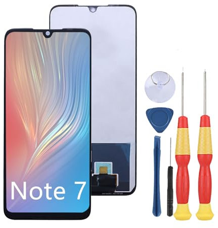SiuVorZhi Pantalla LCD Compatible con Xiaomi Redmi Note 7 Pantalla LCD Pantalla táctil Piezas de Repuesto con Herramientas.