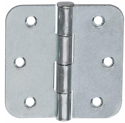 20 Gerollte Scharniere 75 x 75 mm Kantige Silber Verzinkt