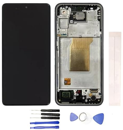 Schermo LCD di visualizzazione per Galaxy A35 SM-A356B SM-A356U Schermo Touch inVetro assemblato di Ricambio + Strumenti (con Cornice Nero)