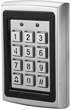 Mag Lock Door Entry Kit Keypad 20×11×4 125Khz Top Metal Card Reader Password Door Access Control Keypad with Backlight