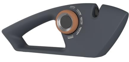 Profi Manuelle Messerschärfer mit 5 Stufen in 1,Messerschleifer 5 Winkelverstellung Wolframstahl für Grob und Spezialkeramik für Feinschliff Knife Sharpener diamant Schärfen Aller Messer/Scheren