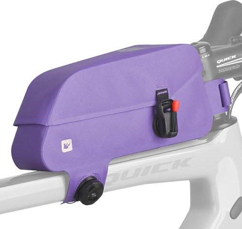 Rhinowalk Fahrrad Rahmentasche mit Magnetverschluss Wasserdicht Rohrtasche Fahrradtasche Fronttasche Oberrohrtaschen Lenkertasche Fahrradzubehör (Lila)