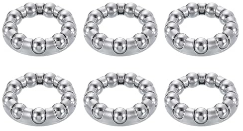 QUARKZMAN 6 Stück Kugellagerkäfige für Tretlager Fahrrad, 29mmx18mm(ADxID) Kugelring für Innenlager, Radlagerhalter und Nabe