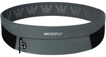 WATERFLY Laufgürtel für Handy Lauftasche Jogging: Handytasche Joggen Herren Damen Sport Running Belt Gürteltasche zum Laufen Fitness Laufgurt Passend für Smartphones Verschiedener Modelle und Größen