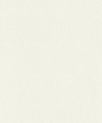 Rasch Tesa 372205 Papier peint autocollant non tissé uni blanc véritable