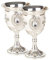 Gatuida 2 Copas De Vino Blanco Con Para Fiestas De Acero Inoxidable Y Aleación De Plata