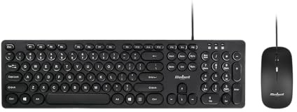 Rebel Electro Set Tastatur & Maus Optisch Verkabelt WDS200 USB 2.0 KOM1027