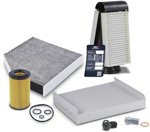 BESTPRICE ATP Inspektionspaket Set A mit 1x Ölfilter, 1x Innenraumfilter
