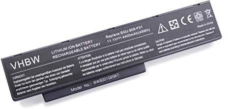 vhbw 1x Akku kompatibel mit Fujitsu-Siemens Amilo Li3710, Pi3660, Pi3560, Li3910 Notebook (4400 mAh, 11,1 V, Li-Ion)