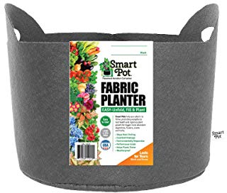 SMART POT s Pot en Tissu, Noir, 18 litres
