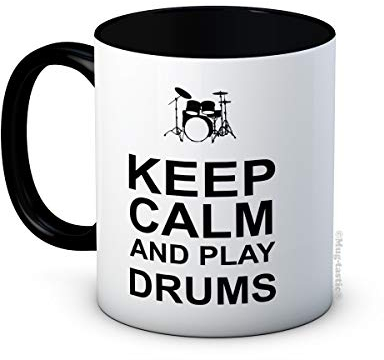 Keep Calm and Play Drums - Caffè di ceramica di alta qualità tazza